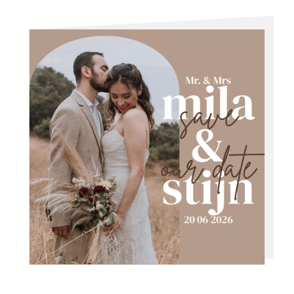 Save our date Mila & Stijn